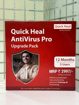 Renewal, 5 User, 1 Year, Quick Heal Antivirus Pro