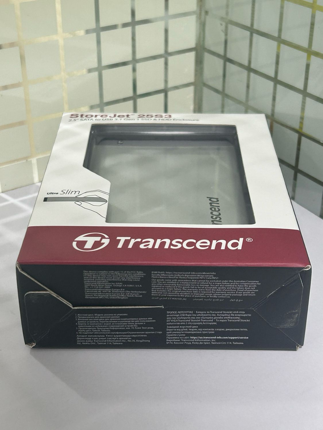 Transcend StoreJet 25S3 Ext 2.5" Casing USB 3.1 SSD/HDD Enclosure