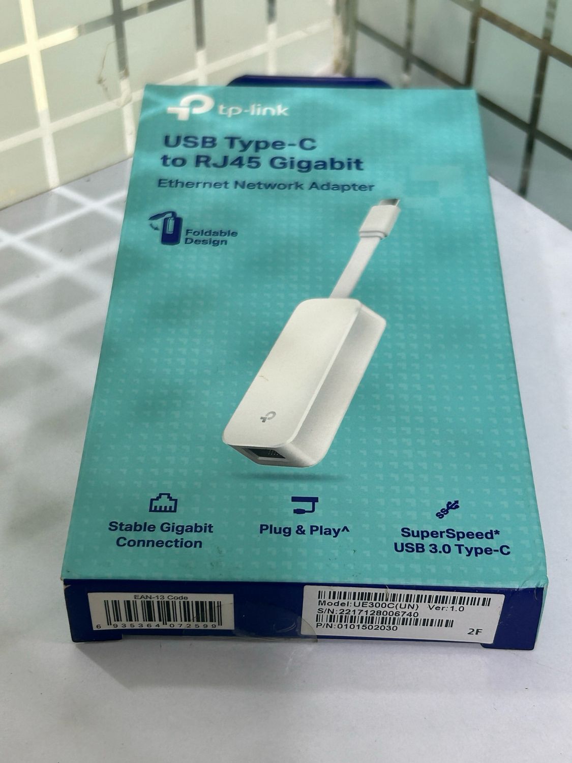 TP Link UE300C USB Type-C to RJ45 Gigabit Ethernet Network Adapter TP Link UE300C USB Type-C to RJ45 Gigabit Ethernet Network Adapter