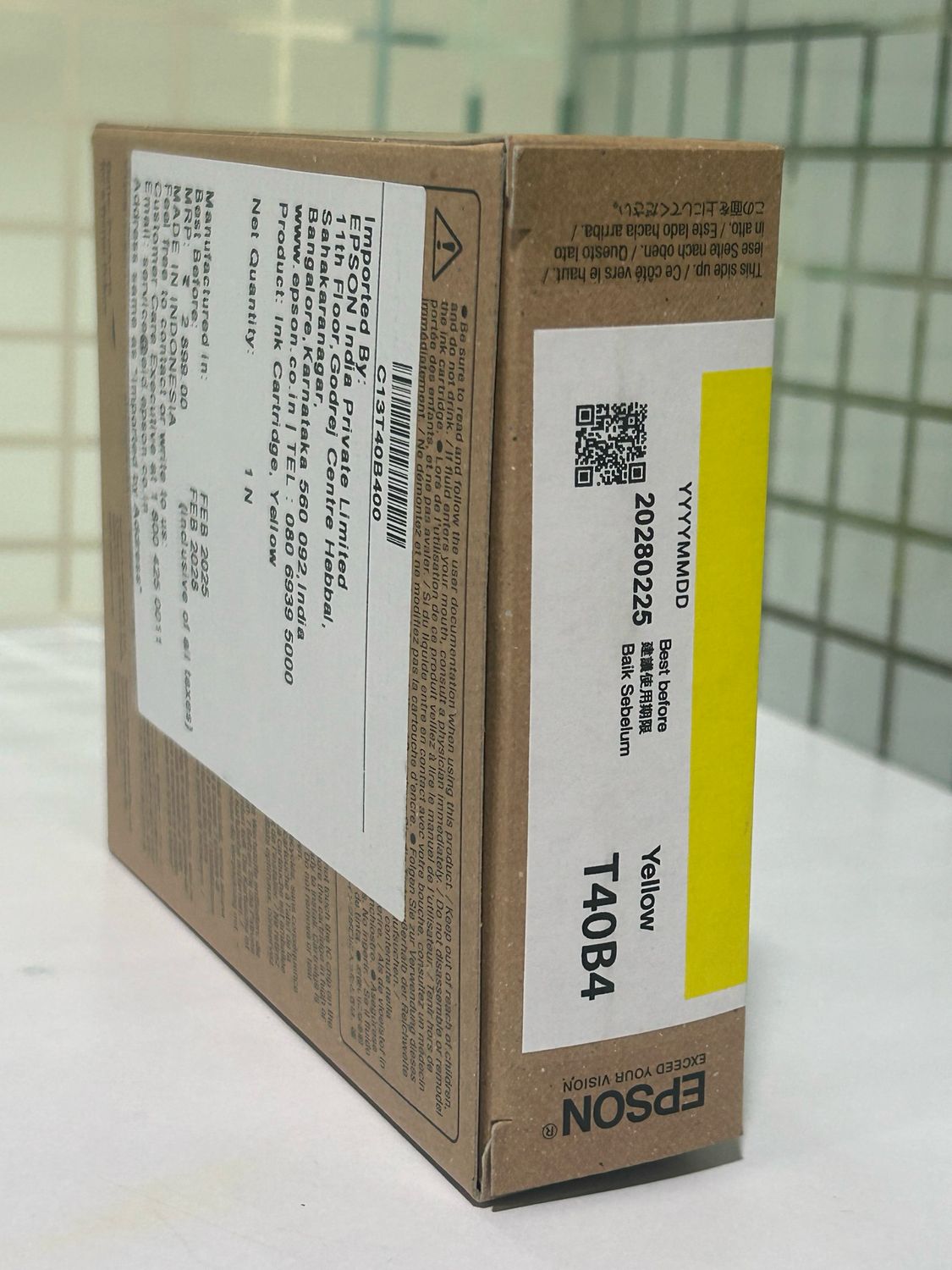 Epson T40B4 Yellow Ink Cartridge Epson T40B4 Yellow Ink Cartridge