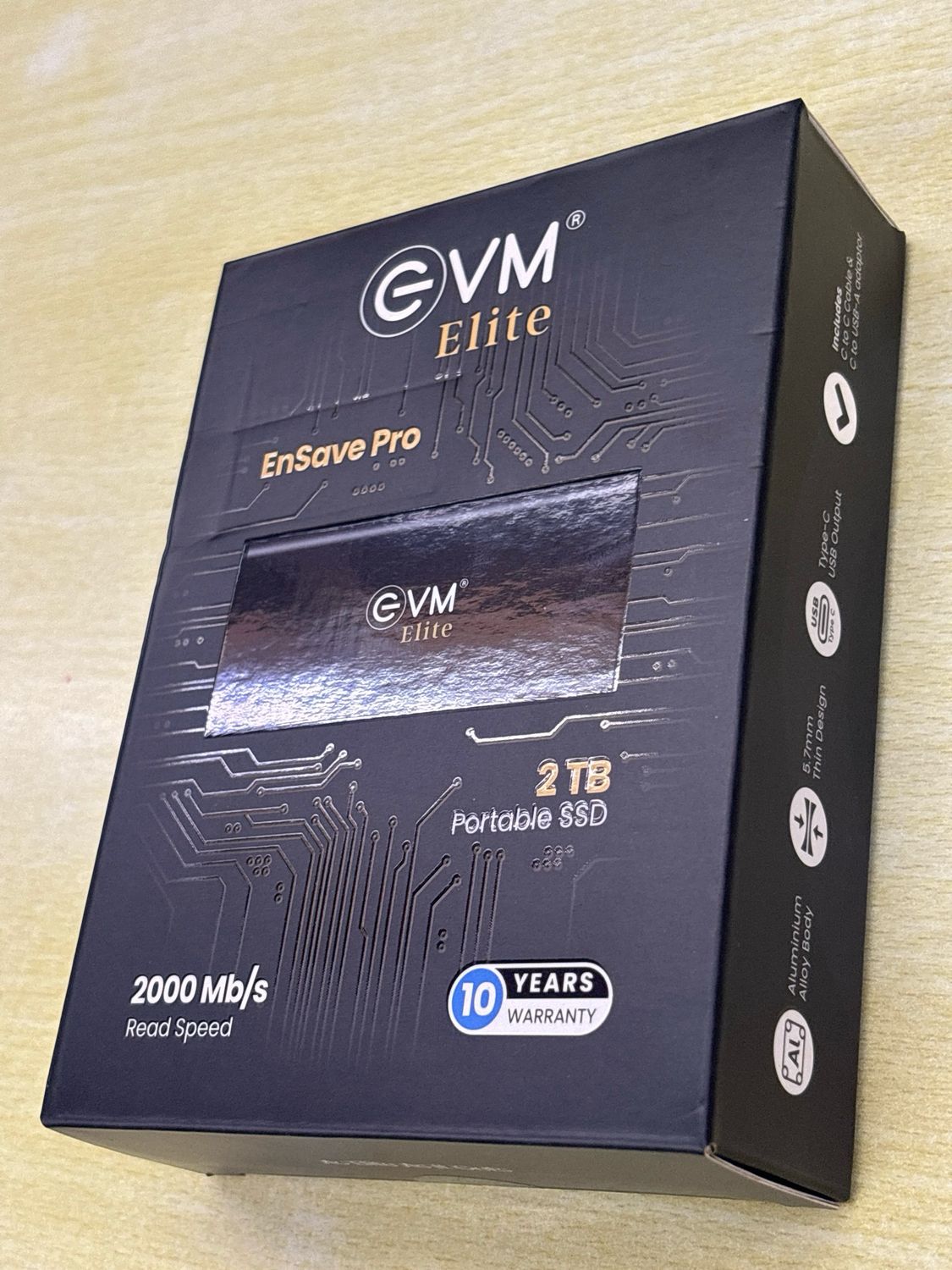 EVM Elite 2TB Portable SSD (2000Mb/s Read Speed) EVM Elite 2TB Portable SSD (2000Mb/s Read Speed)