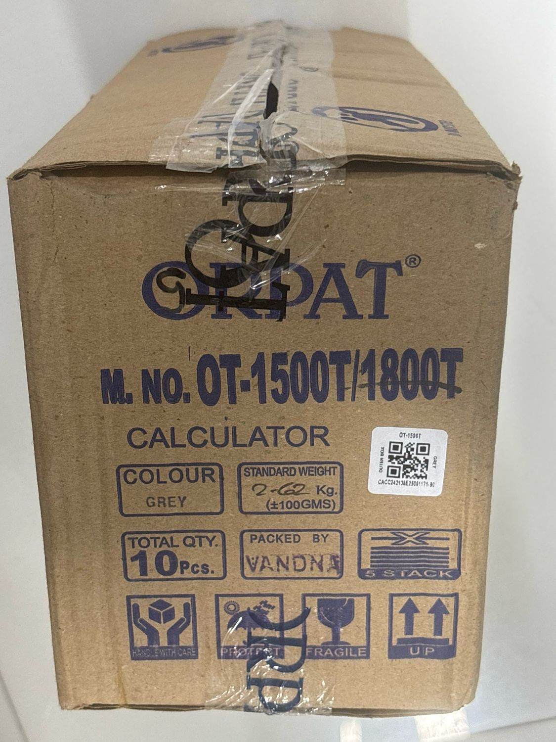 Orpat OT-1500T Large 12-Digits Calculator (Pack of 10)