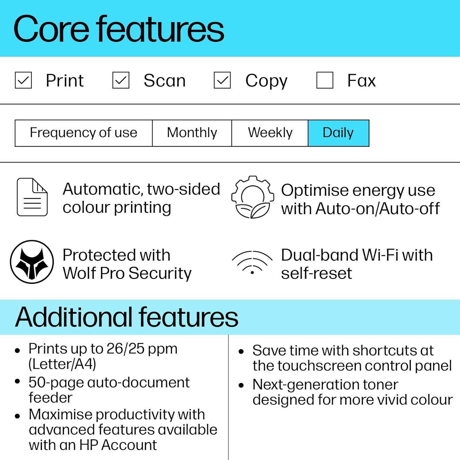 HP 3303sdw Color Laserjet Pro Multi Function Printer