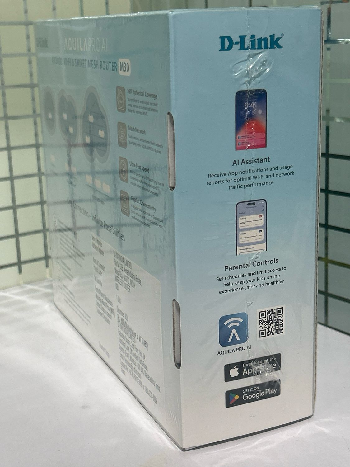 D-Link M30 Aquila Pro AI AX3000 Mesh Wi-Fi 6 Smart Router