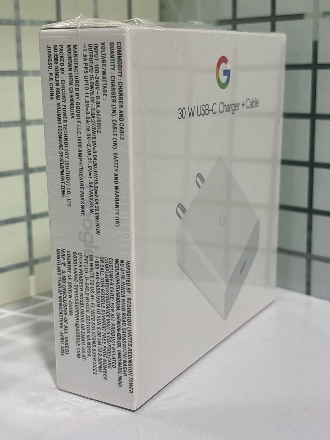 Google 30W USB-C Charger with Cable