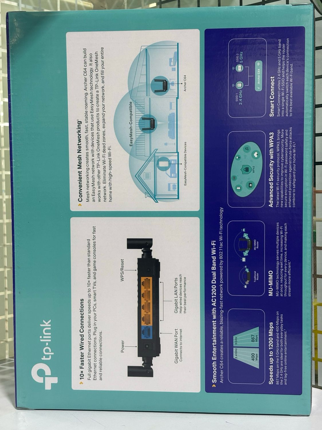 TP Link Archer C64 AC1200 Wireless  WiFi Router