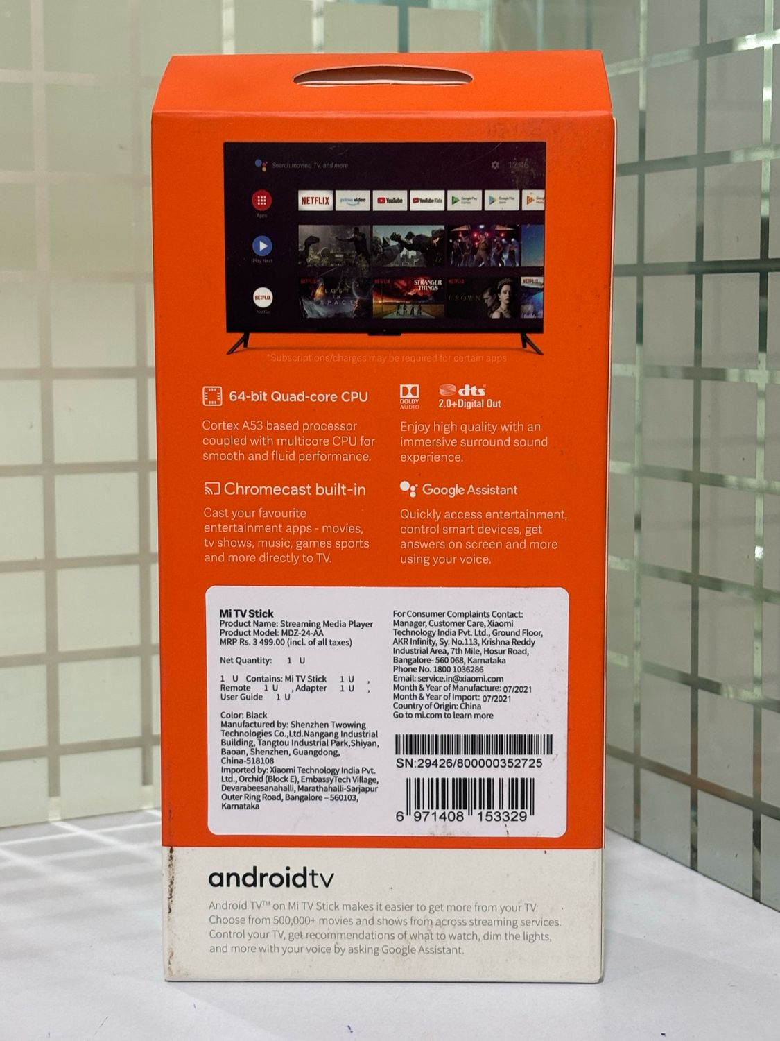 New, Xiaomi MI TV Stick & Remote (Google Android TV) New, Xiaomi MI TV Stick & Remote (Google Android TV)