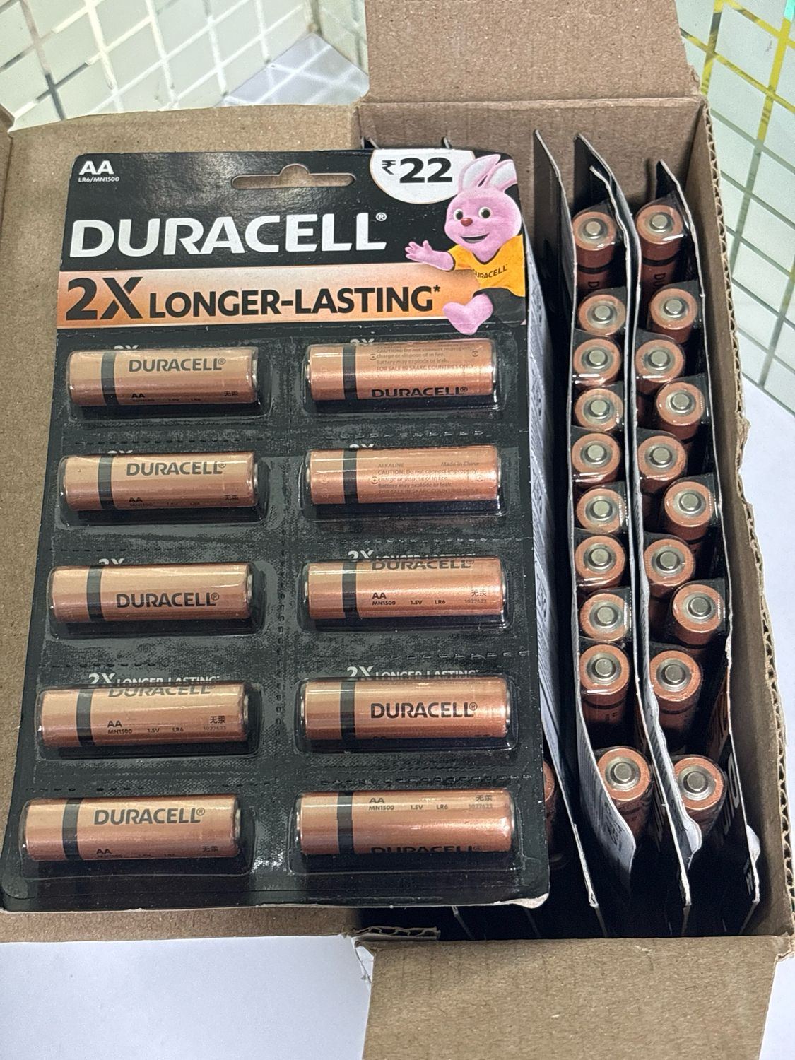 Duracell AA Alkaline Battery (Pack of 120)