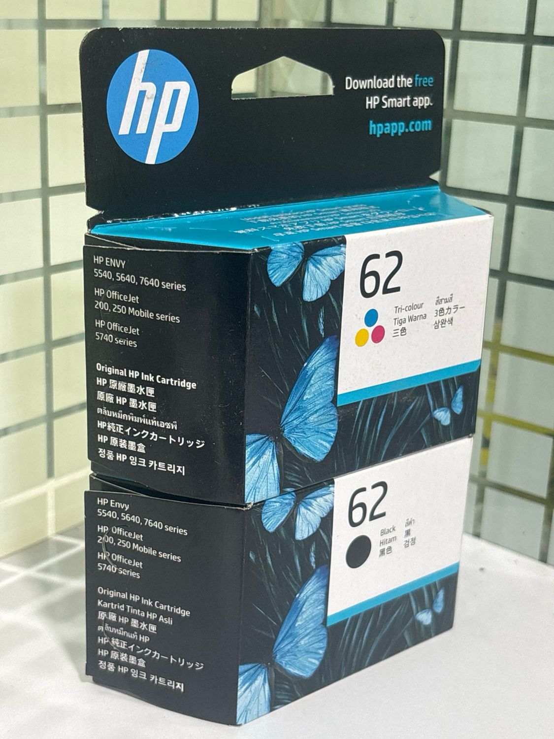 HP 62 Black & Tri-Color (combo Pack)
