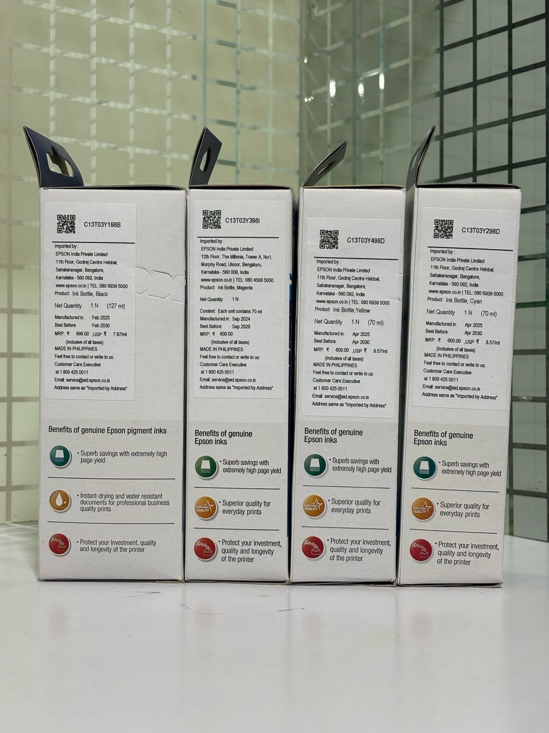 Epson 001 set of 4 bottle (L6160, L4150, L4160, L6270)