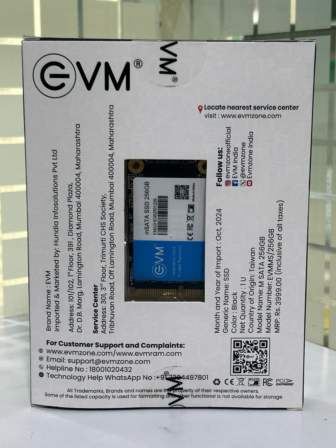 EVM M SATA 256GB Internal SSD