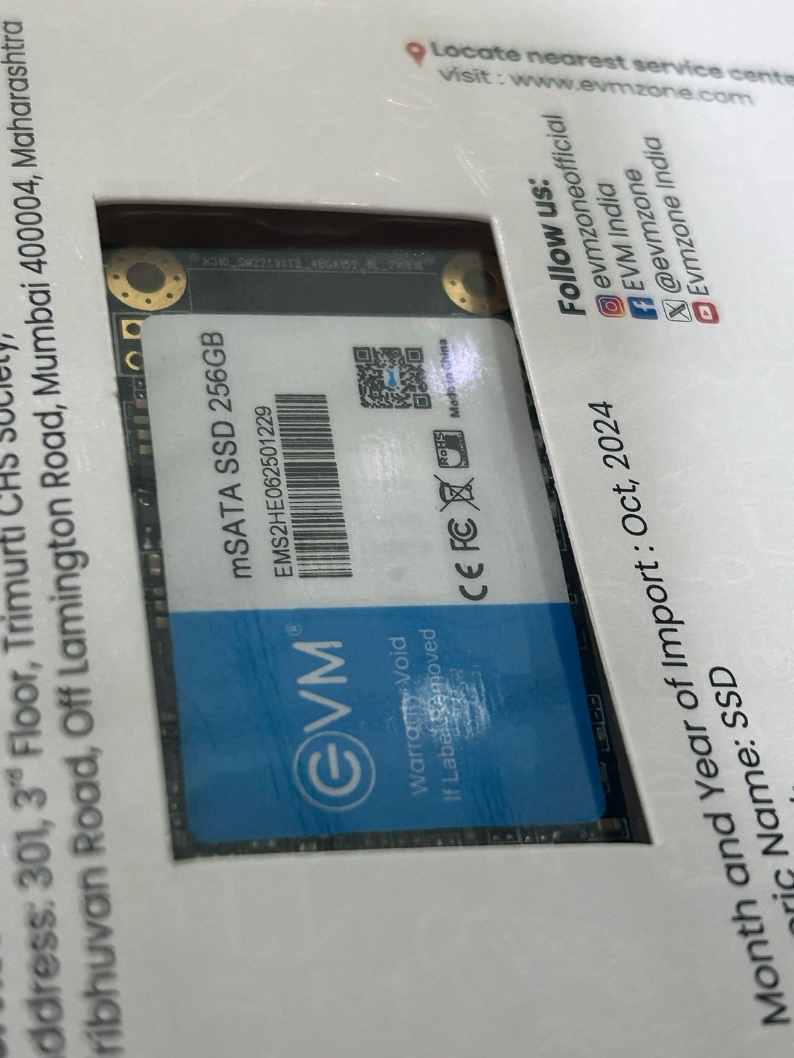 EVM M SATA 256GB Internal SSD