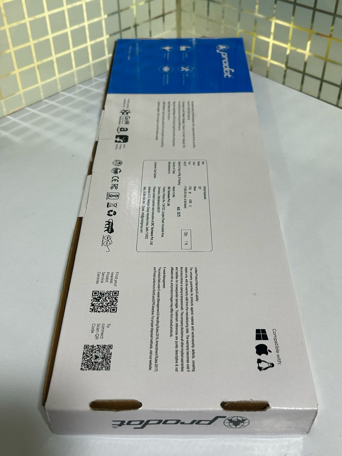 Prodot KB207 USB Keyboard (Pack of 10) Prodot KB207 USB Keyboard (Pack of 10)