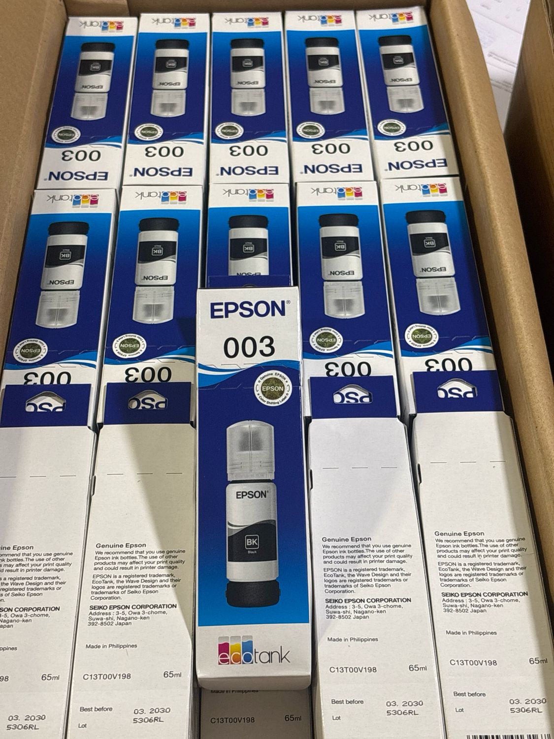 Epson 003 Black Ink Bottle