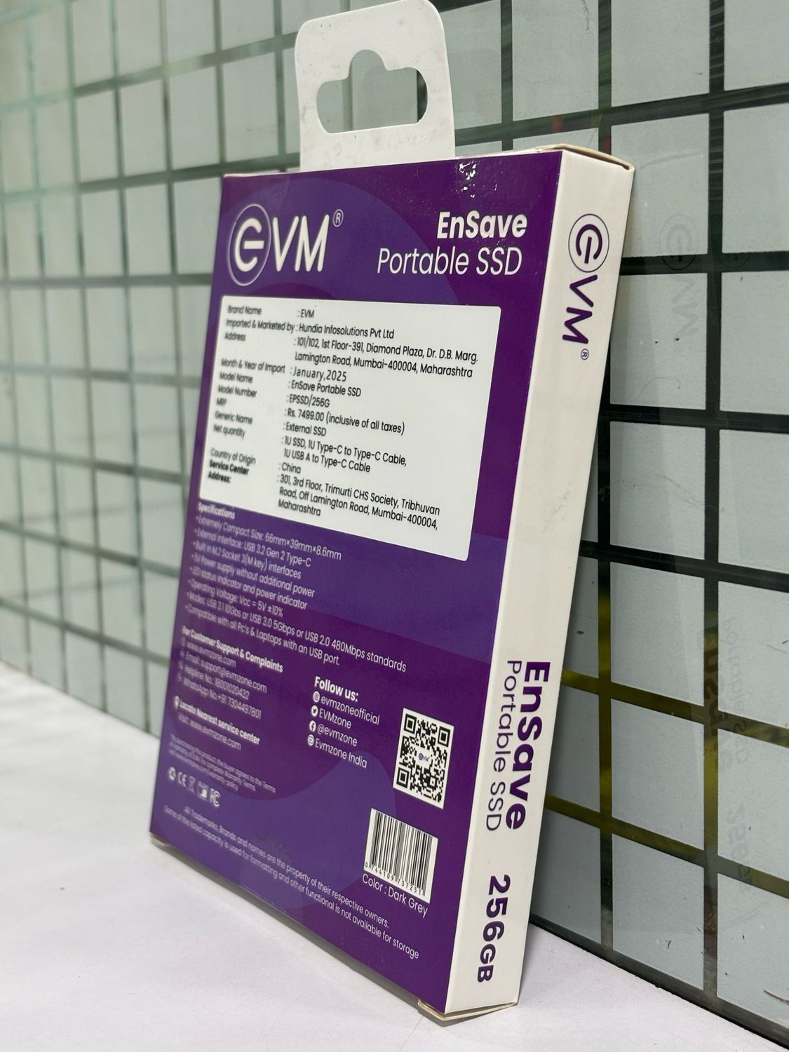 EVM EnSave 256GB Smallest External SSD