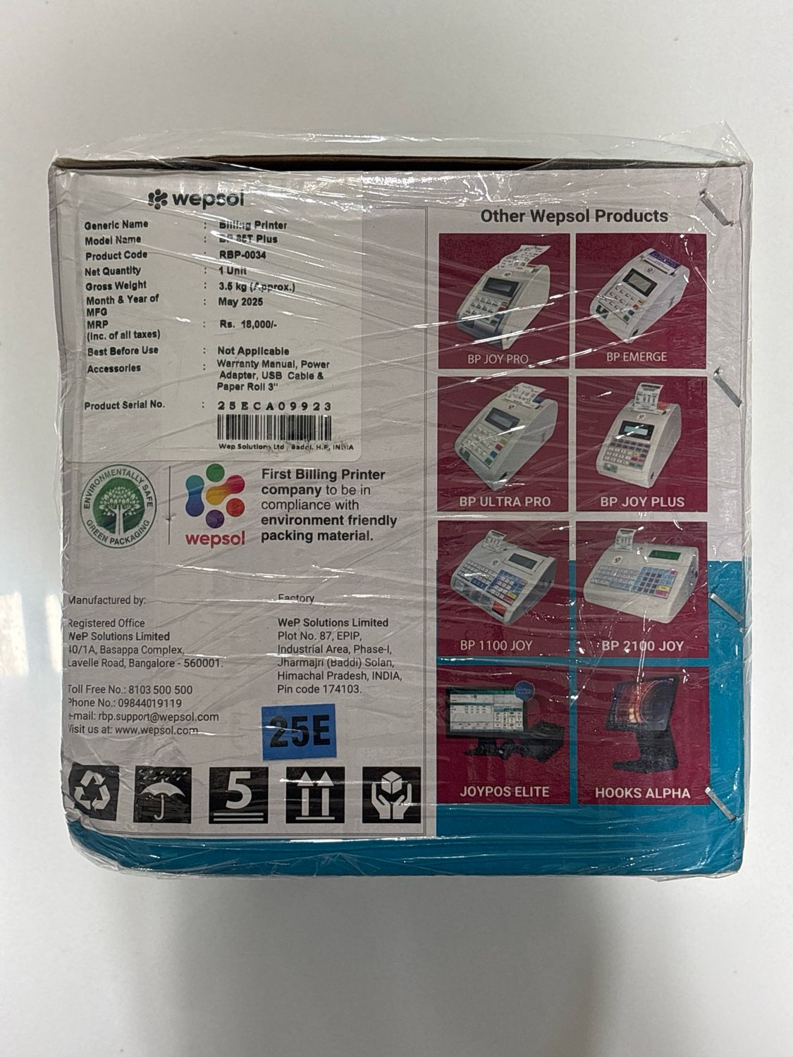 WeP BP 85T Plus Retail Billing Printer, RBP-0034 WeP BP 85T Plus Retail Billing Printer, RBP-0034