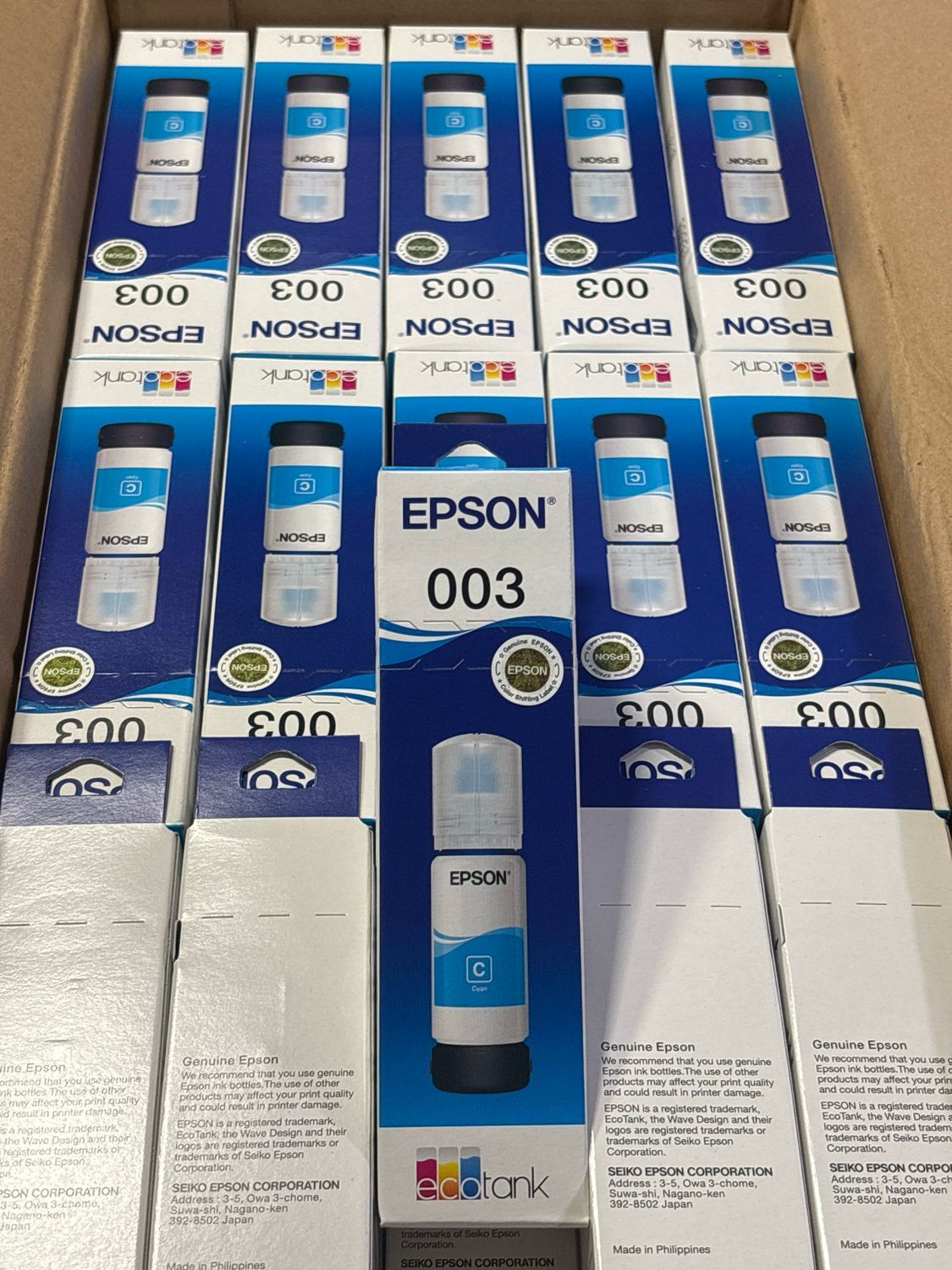 Epson 003 set of 4 bottle, (L3156, L5190, L3116, L3115) Epson 003 set of 4 bottle, (L3156, L5190, L3116, L3115)