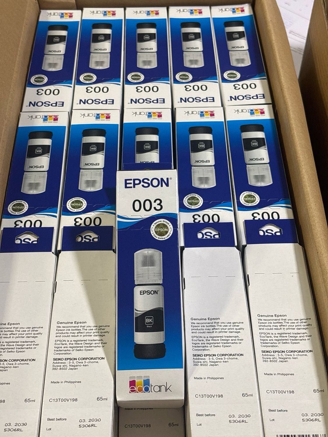 Epson 003 set of 4 bottle, (L3156, L5190, L3116, L3115) Epson 003 set of 4 bottle, (L3156, L5190, L3116, L3115)