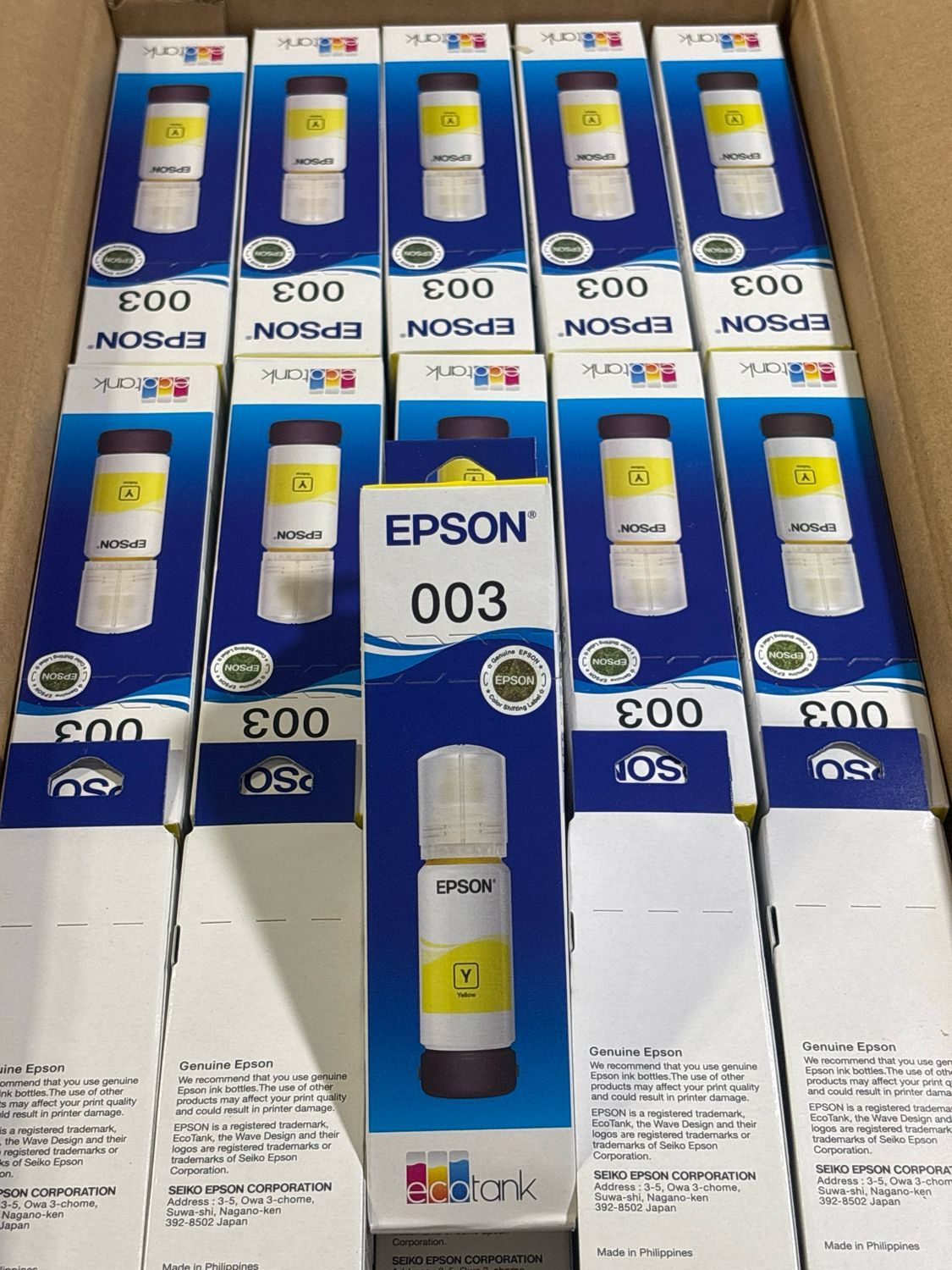 Epson 003 set of 4 bottle, (L1110, L1250, L3210, L3200)