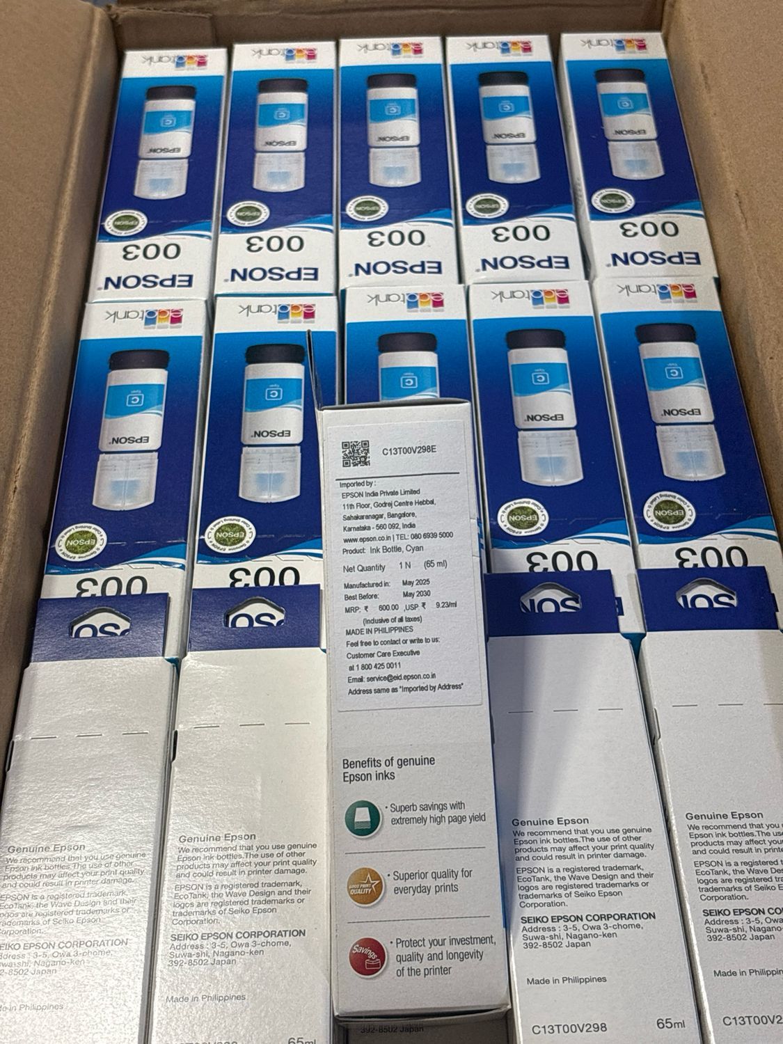 Epson 003 set of 4 bottle, (L3252, L3255, L3211, L3212) Epson 003 set of 4 bottle, (L3252, L3255, L3211, L3212)