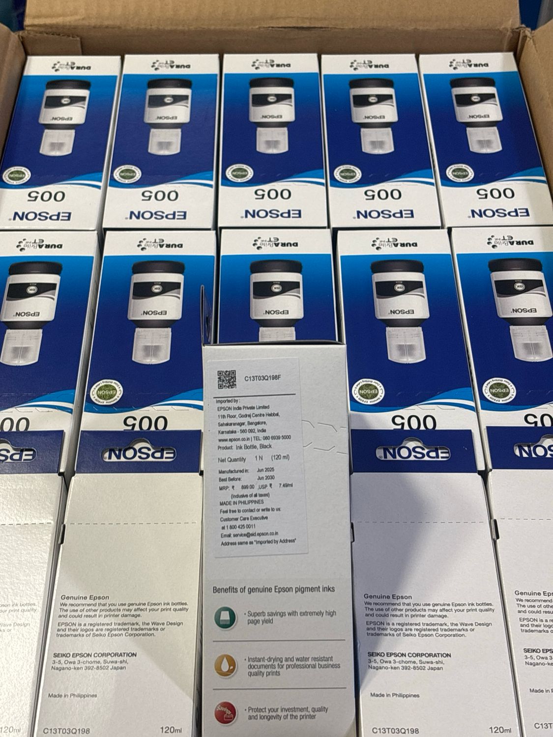 Epson M3170, M3180  Black Ink Bottle (005 | 120ml)