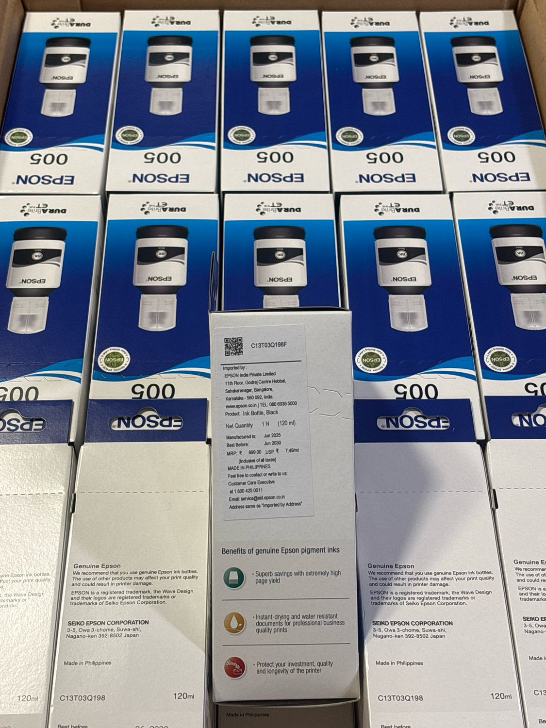 Epson M2140, M2170, M3140 Black Ink Bottle (005 | 120ml)