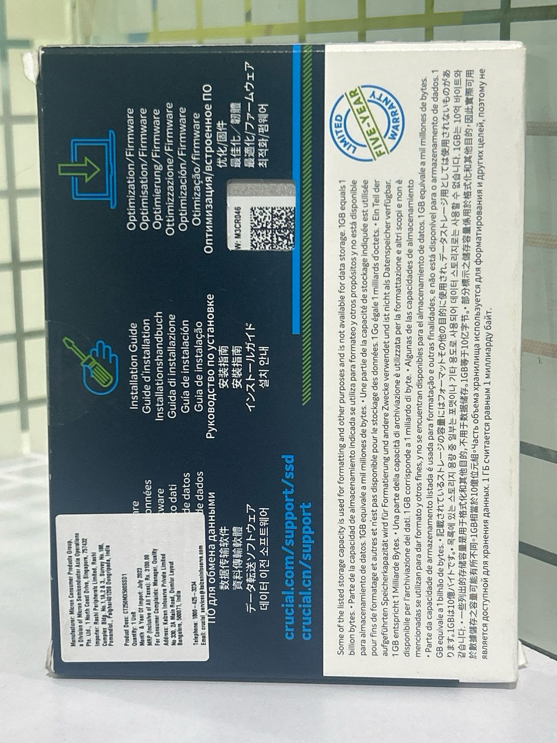 Crucial 250GB MX500 2.5-Inch Sata Internal SSD Crucial 250GB MX500 2.5-Inch Sata Internal SSD