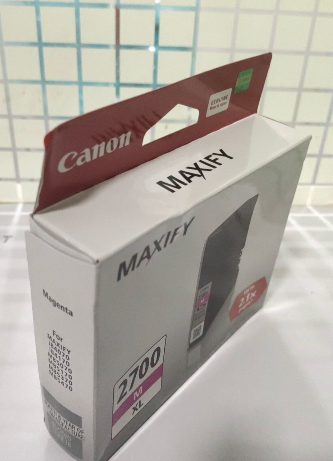 Canon Maxify 2700XL Magenta Ink Cartridge, 19.3ml Canon Maxify 2700XL Magenta Ink Cartridge, 19.3ml