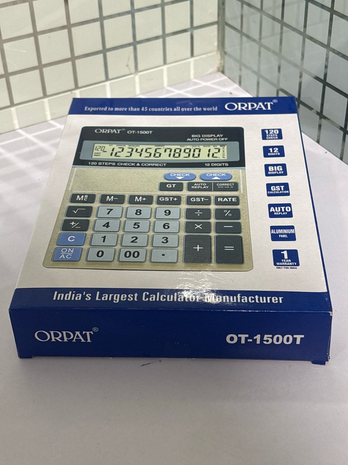 Orpat OT-1500T Check and Correct Desktop Calculator