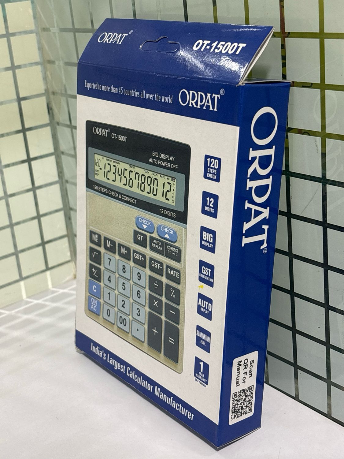 Orpat OT-1500T Check and Correct Desktop Calculator