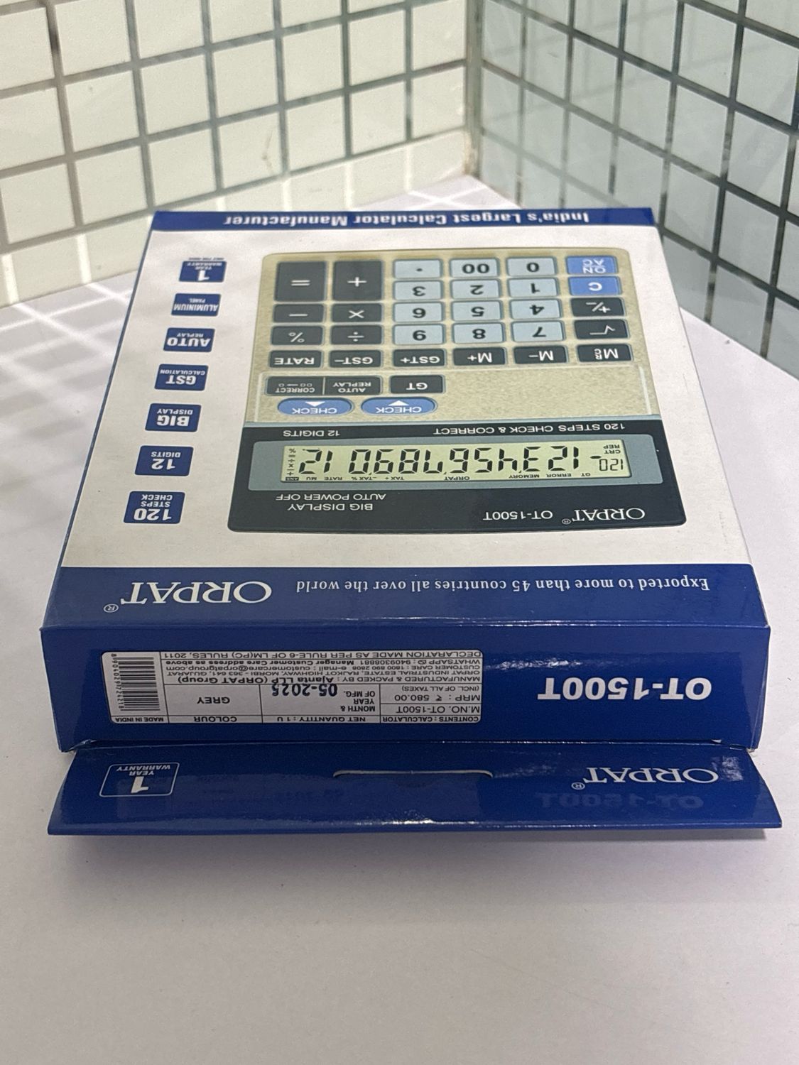 Orpat OT-1500T Check and Correct Desktop Calculator