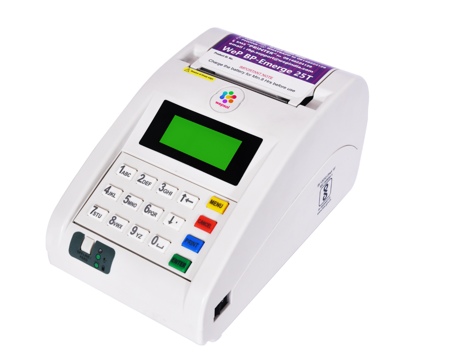Wep BP EMERGE 25T Billing Printer RBP-0079 (4 Line LCD)