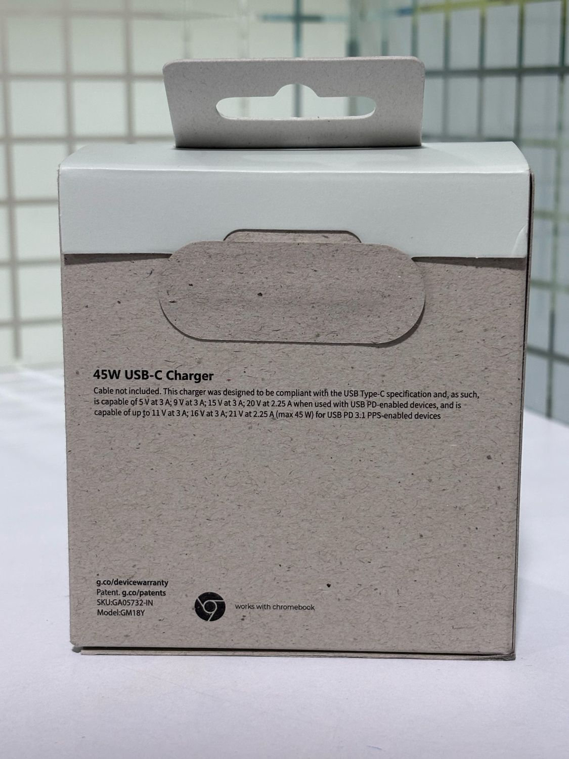 Google 45W USB-C Power Charger Google 45W USB-C Power Charger
