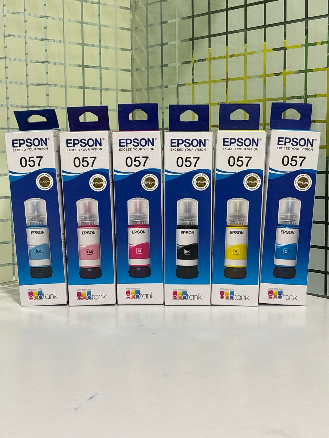 Original ink Epson 057 set of 6 bottle (B/Y/M/C/LC/LM)