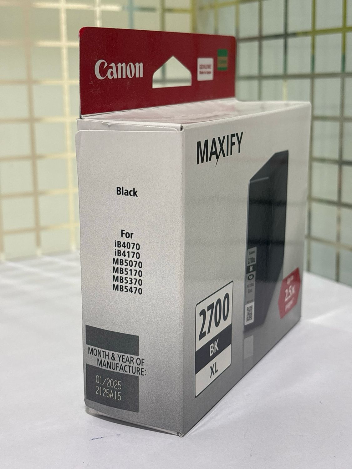 Canon Maxify 2700XL Black Ink Cartridge, 70.9ml
