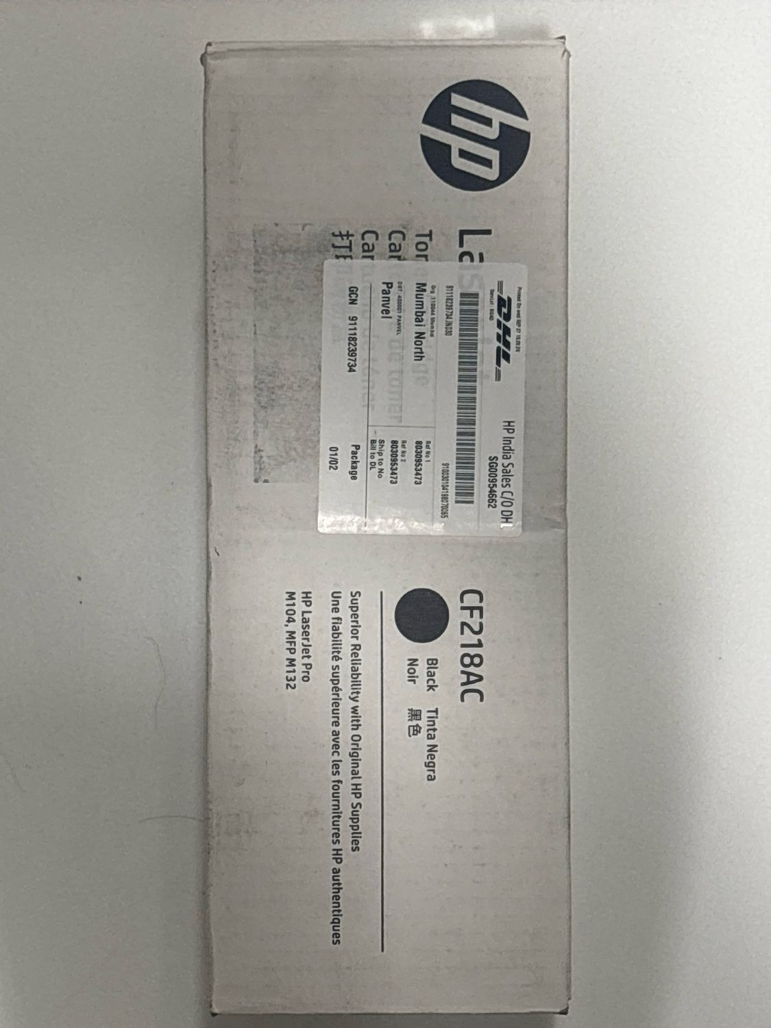 HP CF218AC Black Laserjet Toner Cartridge