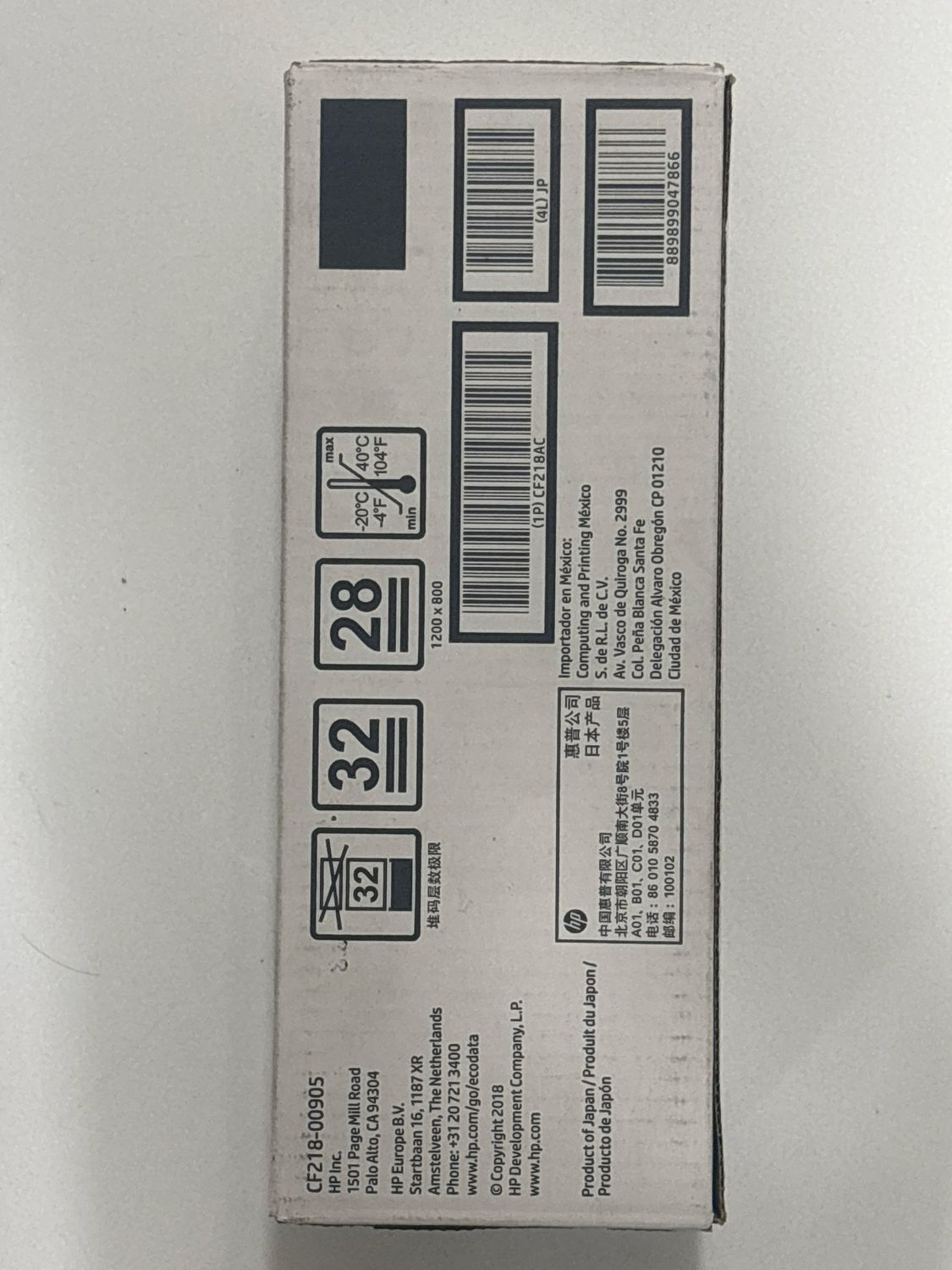 HP CF218AC Black Laserjet Toner Cartridge