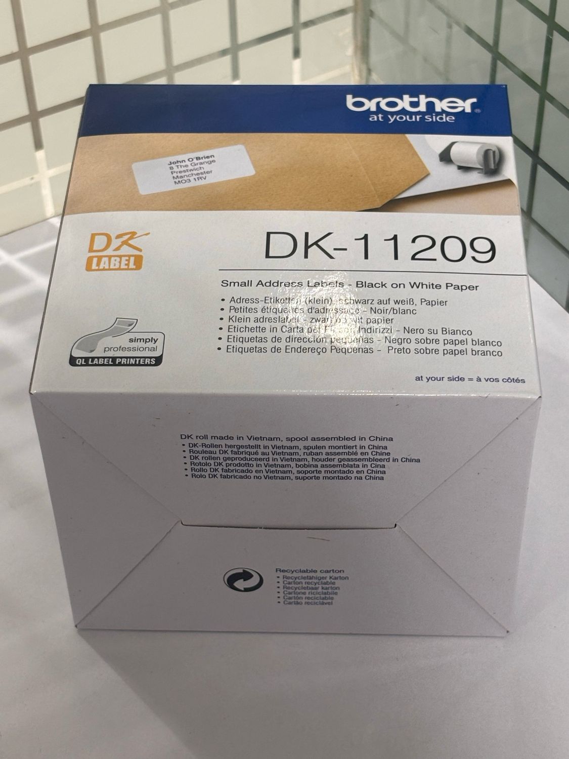 Brother DK11209 Small Address Label, 62mm X 29mm X 800pcs Brother DK11209 Small Address Label, 62mm X 29mm X 800pcs