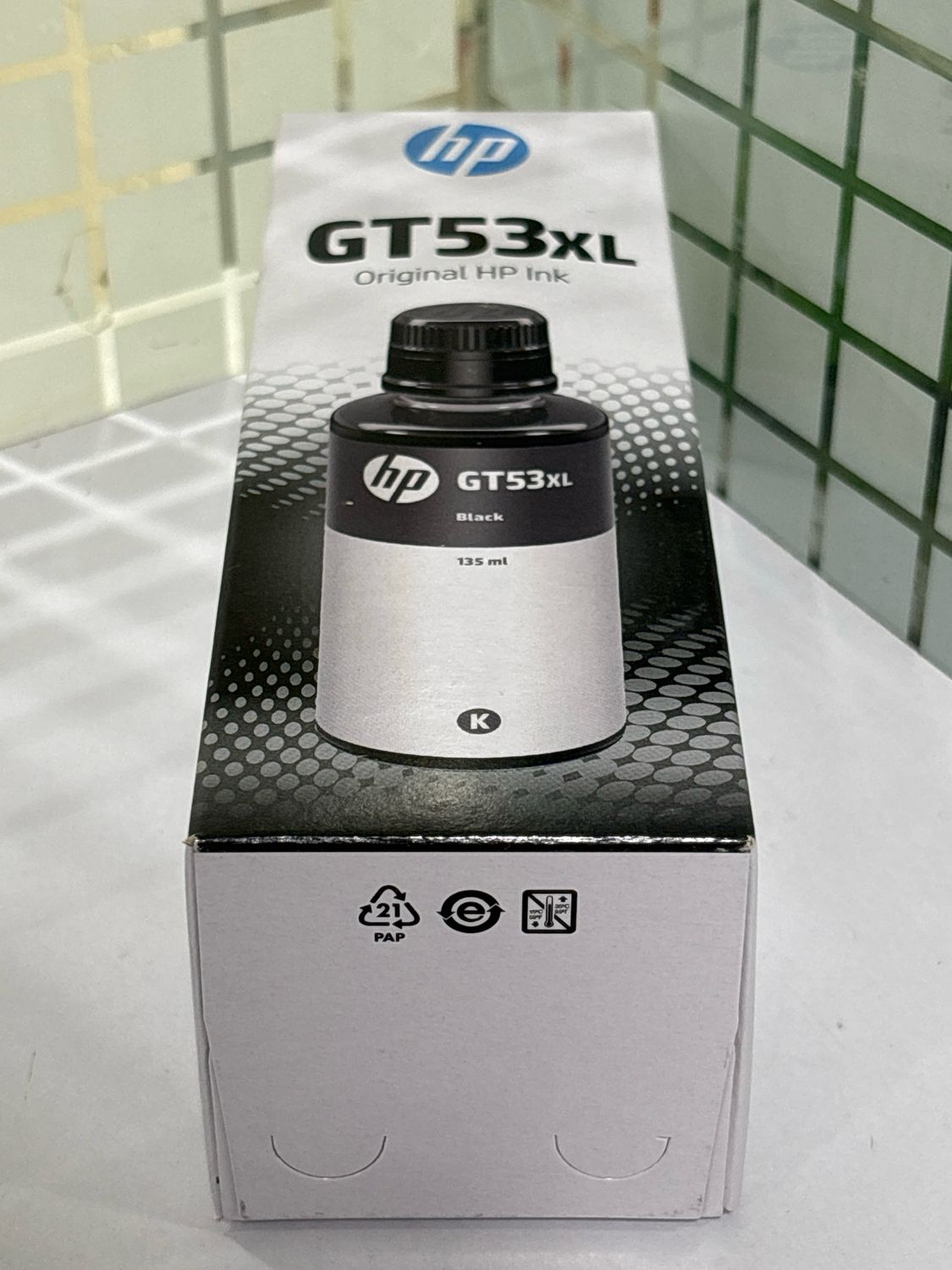 HP GT53XL Black Ink Bottle, 135ml HP GT53XL Black Ink Bottle, 135ml