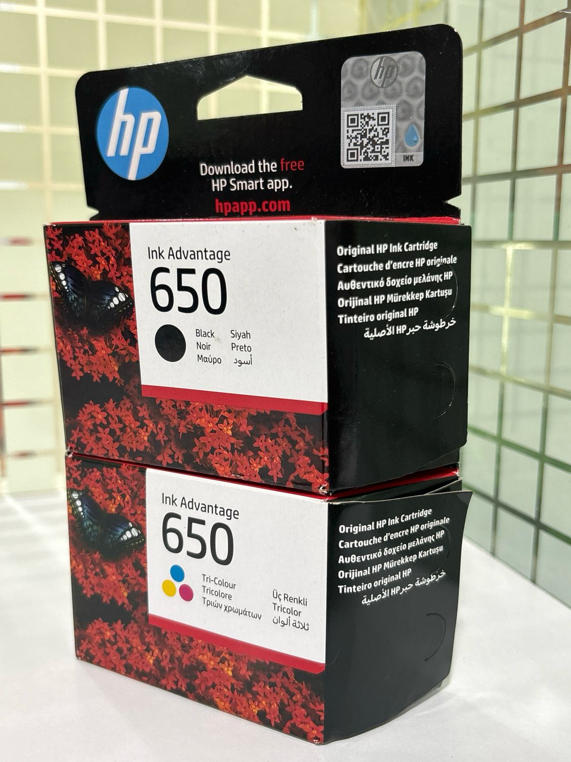 HP 650 Ink Advantage (Combo Pack) Black + Tri-Color HP 650 Ink Advantage (Combo Pack) Black + Tri-Color