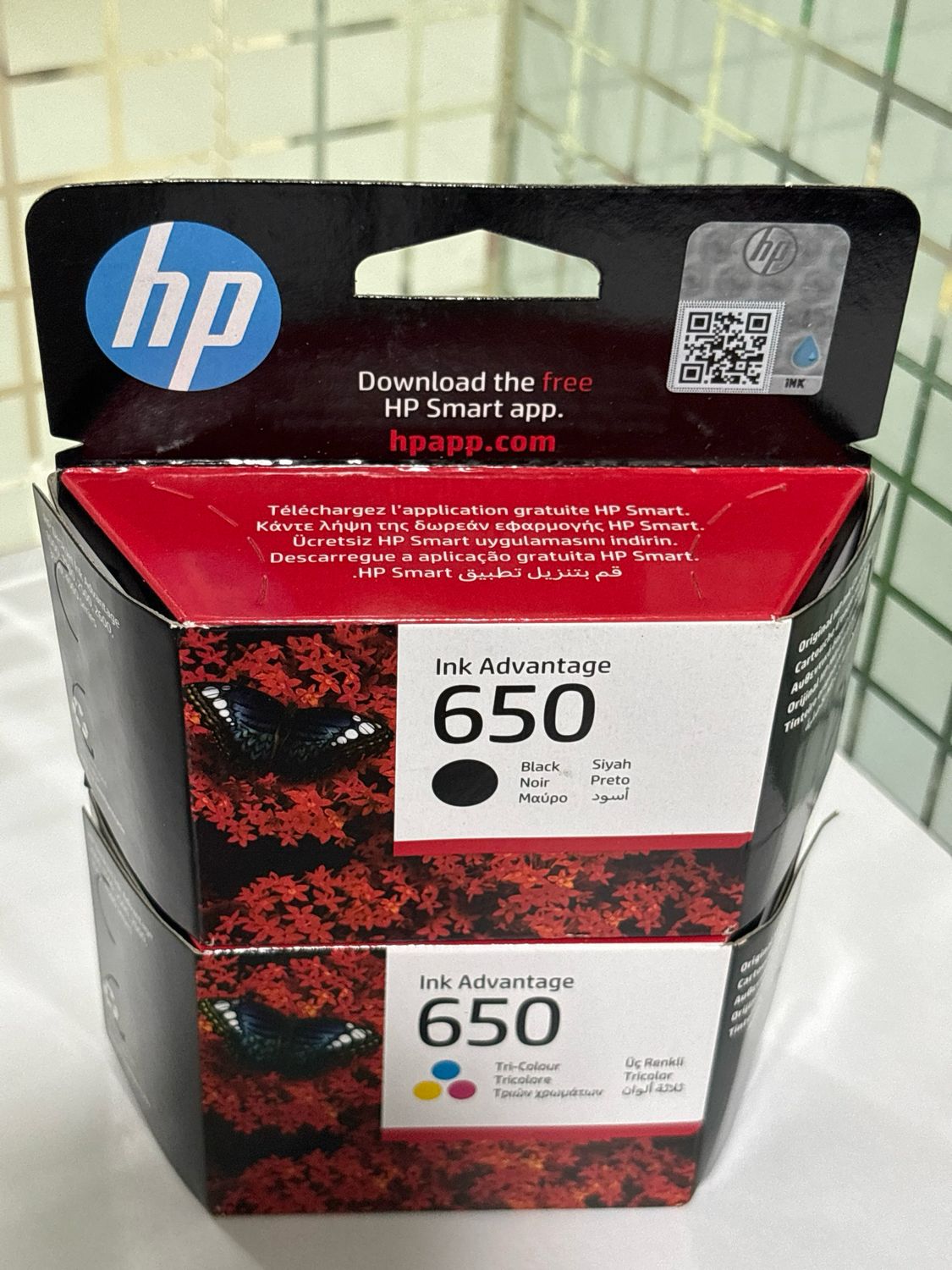 HP 650 Ink Advantage (Combo Pack) Black + Tri-Color HP 650 Ink Advantage (Combo Pack) Black + Tri-Color