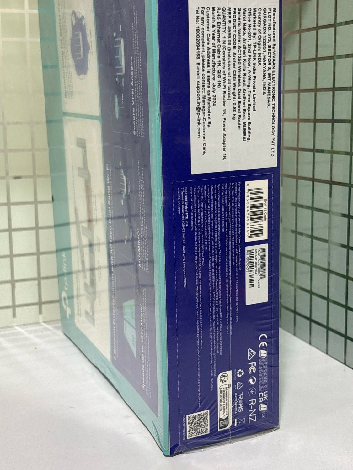 TP-Link Archer C60 AC1350 Wireless Dual Band Router TP-Link Archer C60 AC1350 Wireless Dual Band Router