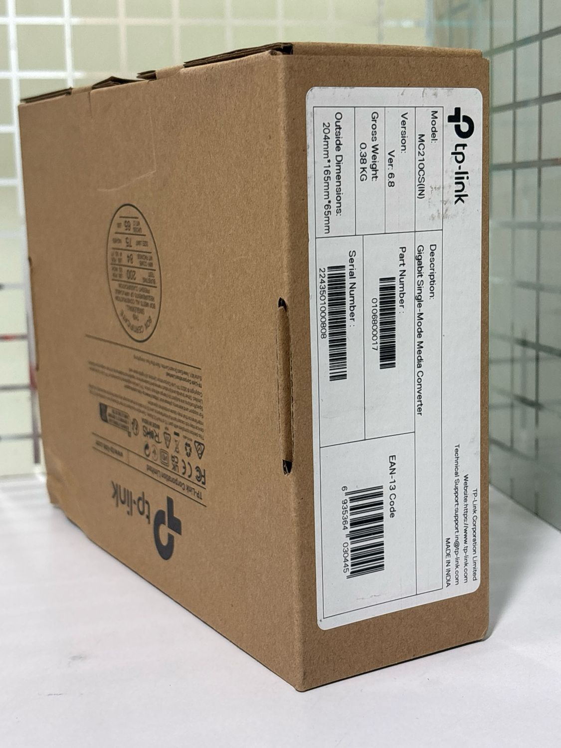 TP-Link MC210CS Gigabit Single-Mode Media Converter