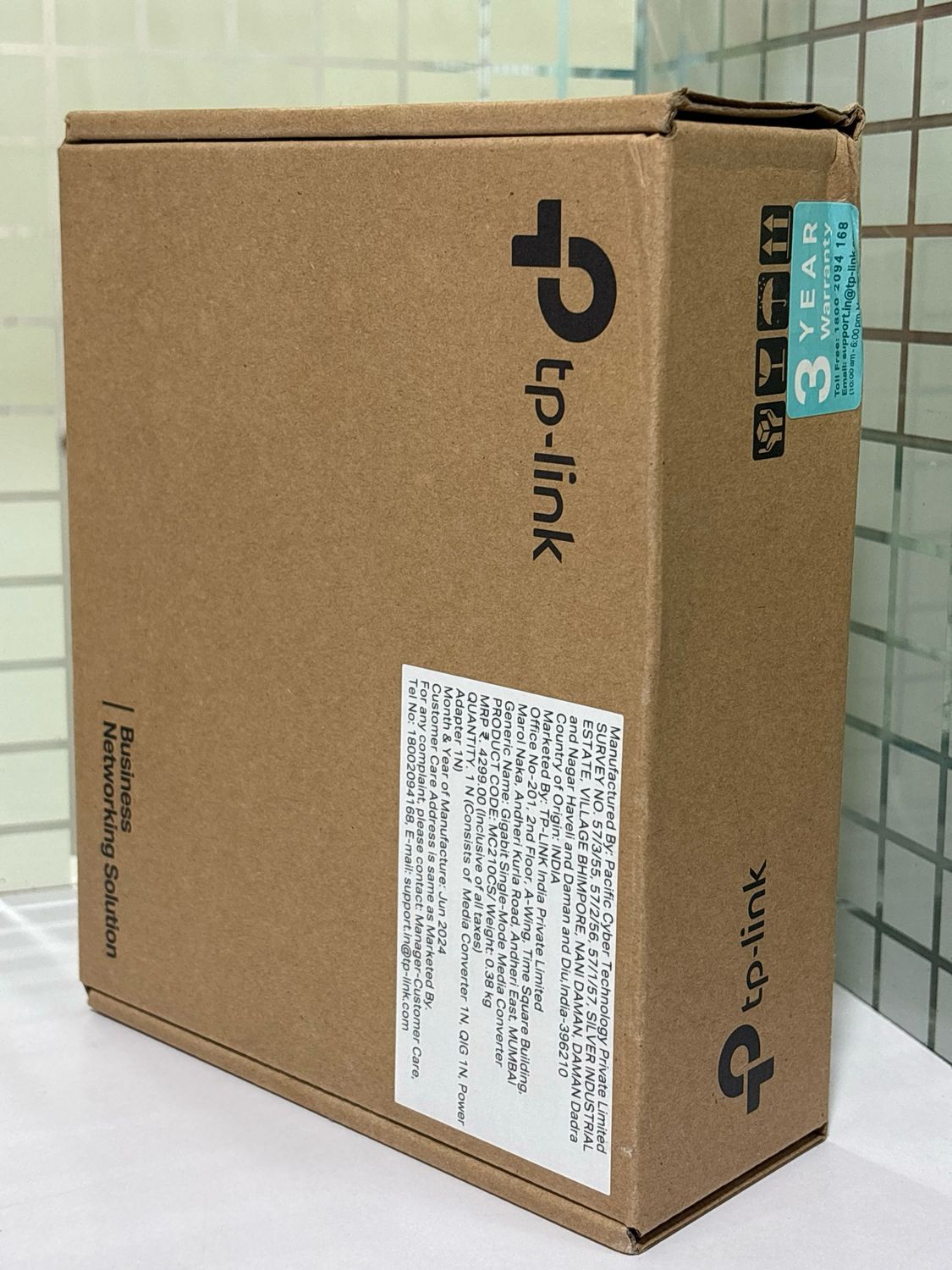 TP-Link MC210CS Gigabit Single-Mode Media Converter