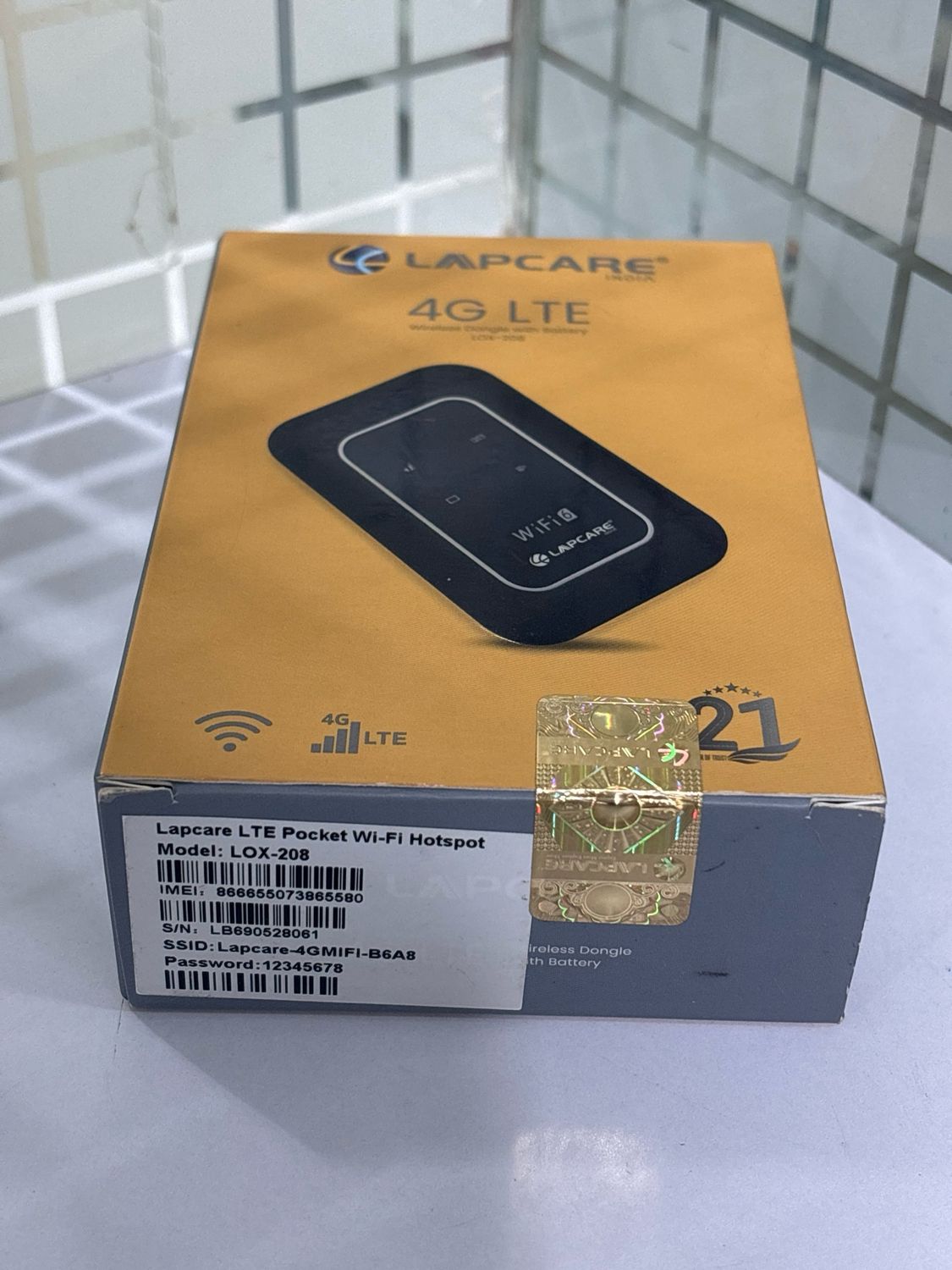Lapcare LTE Pocket Wi-Fi Hotspot ( LOX-208 ) Lapcare LTE Pocket Wi-Fi Hotspot ( LOX-208 )