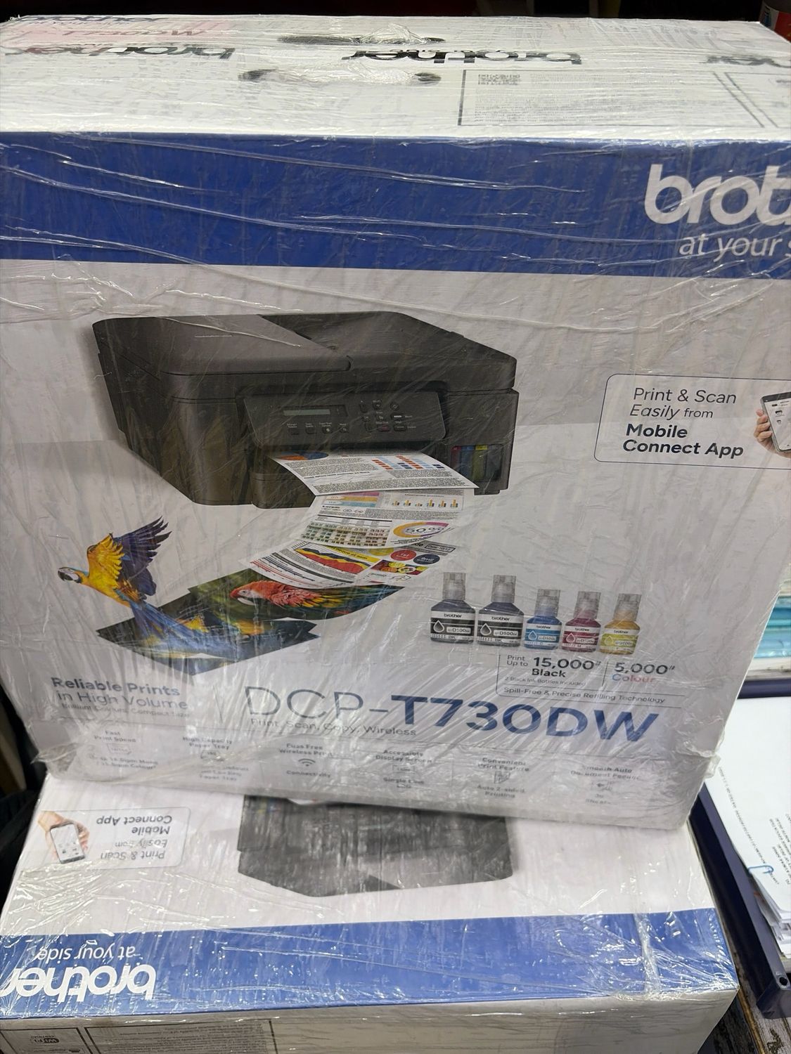 Brother DCP-T730DW Wireless Ink Tank Printer 3-in-1 with ADF