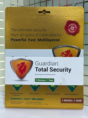 5 User, 1 Year, Guardian Total Security 5 User, 1 Year, Guardian Total Security