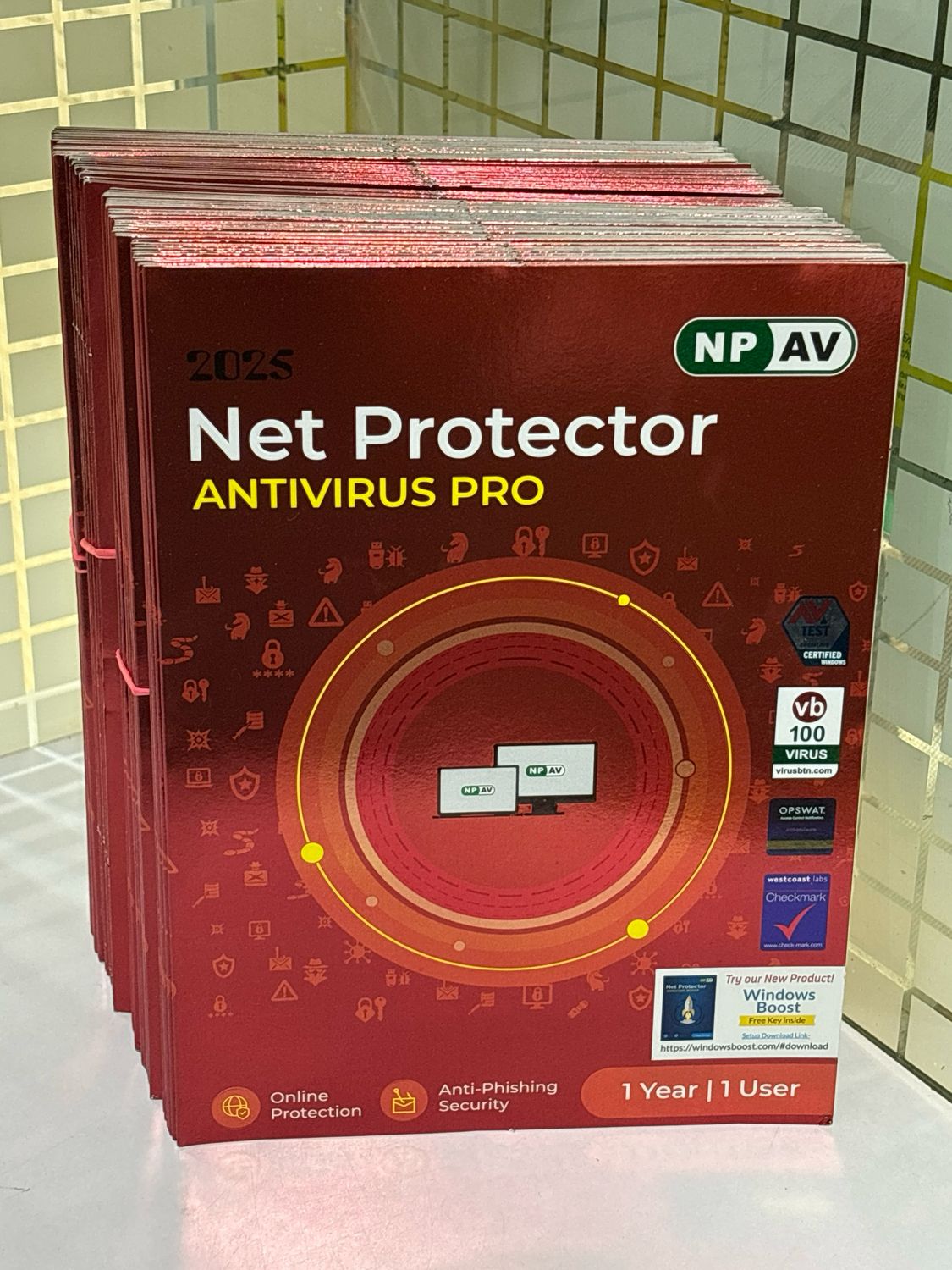 New, 1 User, 1 Year, Net Protector Antivirus Pro