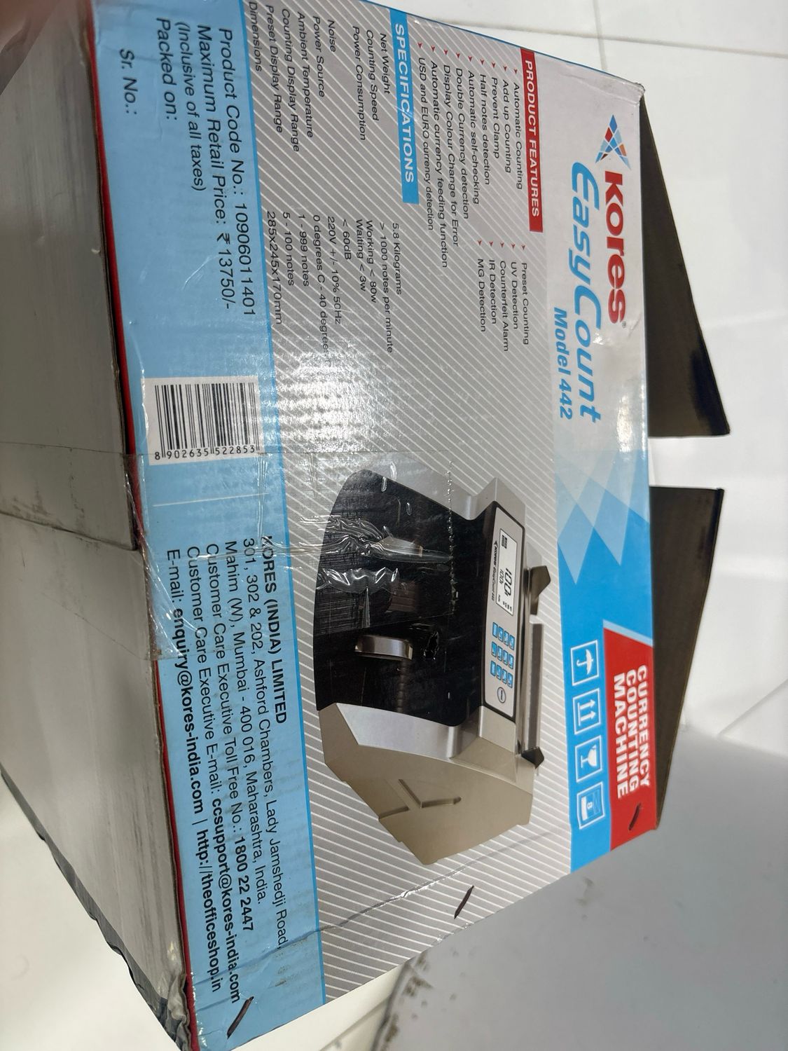 Kores Easy Count 442 Currency Counting Machine Kores Easy Count 442 Currency Counting Machine