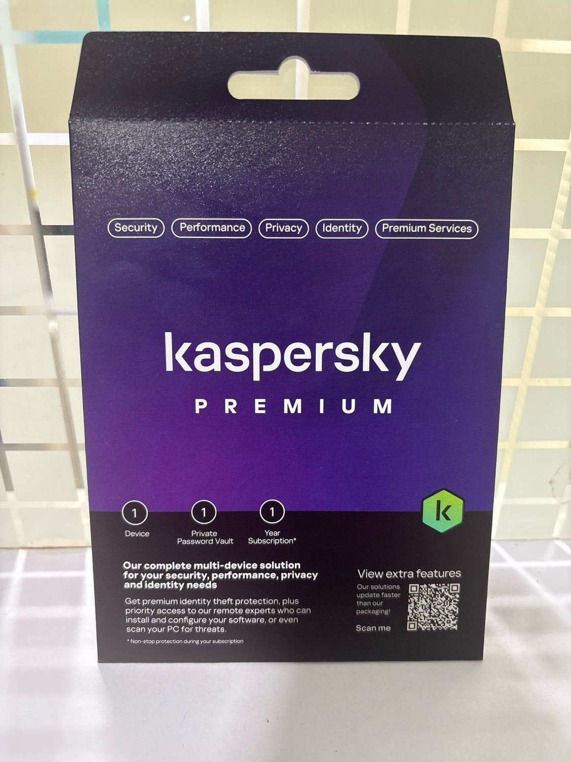 New, 1 User, 1 Year, Kaspersky Premium (total security)